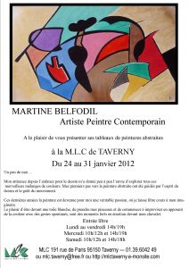 Exposition personnelle à Taverny